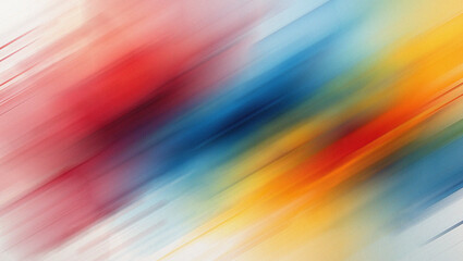 Diagonal Streaks of Red Blue Yellow and Orange Abstract Background Keywords: abstract, background, diagonal, streaks, blur, motion, color, red, blue, yellow, orange, gradient, soft, smooth, light