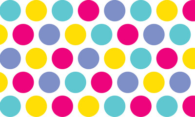Seamless pattern circle polka dots background