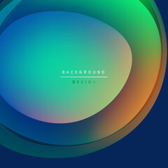 Abstract colorful background. Smooth gradients blend blue, green, orange hues. Modern design element for digital projects.