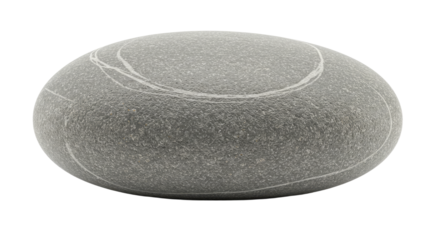 Grey stone smooth oval shape object.