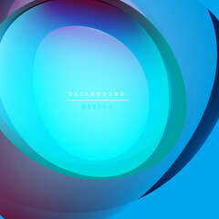 Abstract concentric circles, vibrant blues, purples. Smooth gradients create depth, modern design element. Center text reads background design.