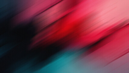 Diagonal Streaks of Red Pink Black and Teal Abstract Background color