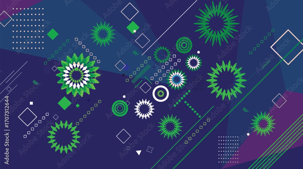 Poster abstract gradient background with geometric shapes and elements. gradient shapes composition. beauti