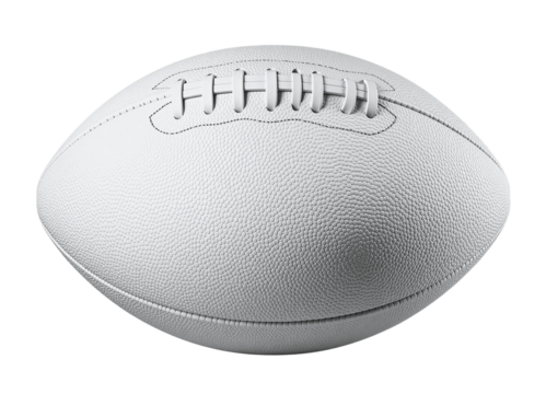 A high-resolution mockup of an American football transparent background - Powered by Adobe