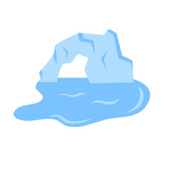 Fototapeta premium the iceberg is melting