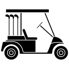 Golf club icon vector set. Golf illustration sign collection. Sport symbol. Golfing logo.