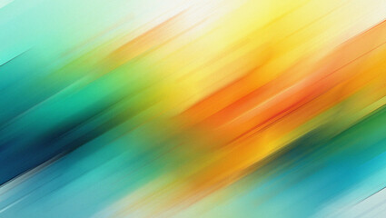 Diagonal Streaks of Teal Yellow and Orange Abstract Background image photo