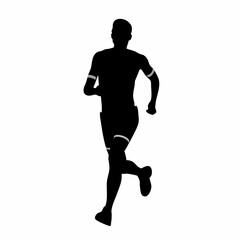 Athlete Running Silhouette Vector”