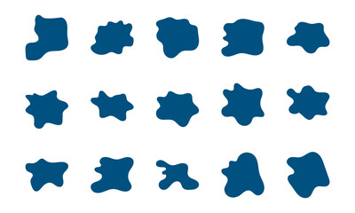 various organic blob shape collection perfect for abstract decoration, modern background, or creative project.