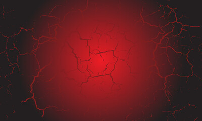 Red lightnings. Cartoon electric power, thunderbolt strike neon bright effect, red discharge impact, energy lightning flashes, lava cracks. Vector vfx isolated set.