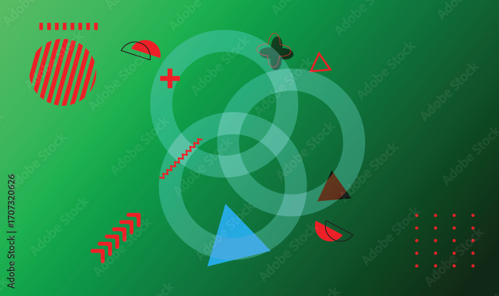 Poster abstract gradient background with geometric shapes and elements. gradient shapes composition. beauti