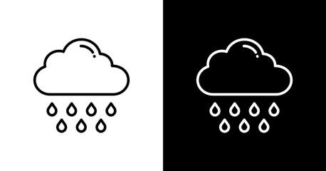 Raining Icon Set Multiple Style Collection