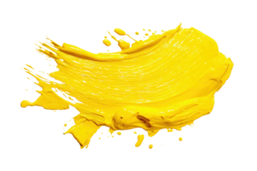Abstract pale yellow paint splatter shape transparent PNG isolated background. Art brush stroke, vibrant bright tasty color, candy, lemon, banana flavour