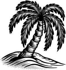 Single Palm SVG Design