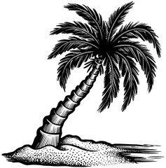 Desert Palm SVG Clipart