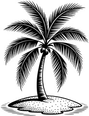 Desert Palm SVG Clipart