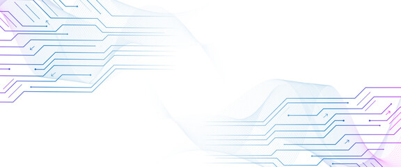 Vector creative idea banner concept for internet technology. Abstract tech network connection dots. Digital technology background.