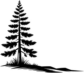 christmas tree vector illustration