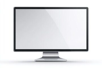 Fototapeta premium Vibrant Color Visual of Sleek Desktop Monitor Blank Screen on Transparent Background