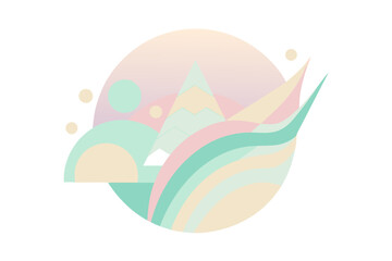 Fototapeta premium Abstract Gradient Ripple Background – Blue, Pink and Purple Vertical Waves