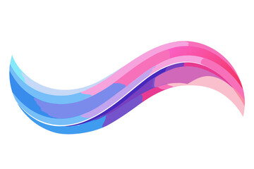 Abstract Gradient Ripple Background – Blue, Pink and Purple Vertical Waves