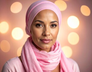 Empowered Breast Cancer Survivor Portrait for Awareness Campaign