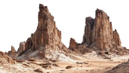 Fototapeta premium Dramatic desert rock formations rise