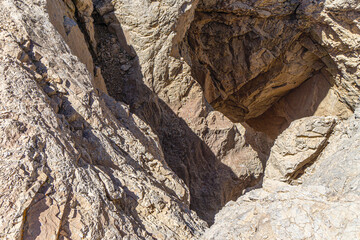 The scenic view of Reşko summit in the Sat (Cilo) mountains, Serpel and Horgedim plateau with its glaciers and glacier rivers in Hakkari, Turkey.