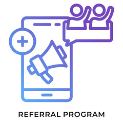 Purple Gradient Referral Program Icon
