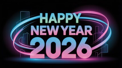 A celebratory image for Happy New Year 2026