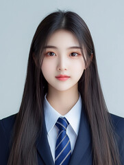 여자 학생 모델