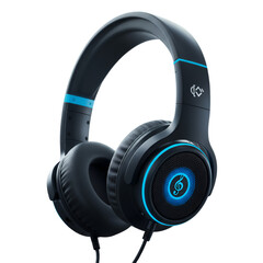 Studio Headphones with Blue Accents