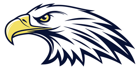 Powerful eagle head logo symbol representing freedom, strength, and bold ambition for brand identity and design