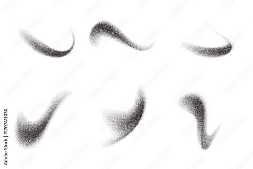 Poster dotted gradient with pattern of grainy noise isolated on white background. abstract vector stipple s