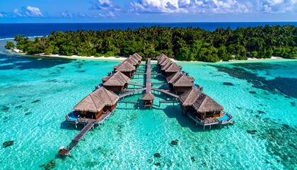 Tropical overwater bungalows (2)