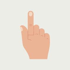hand gesture vector illustration