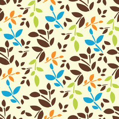 seamless pattern with leaves