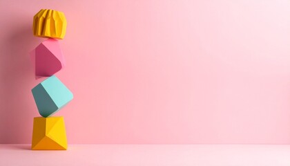 colorful blocks on the white 