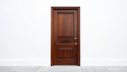 wooden door in the wall