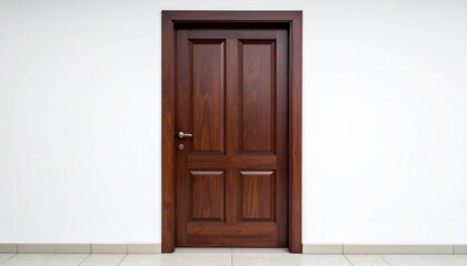wooden door in the wall