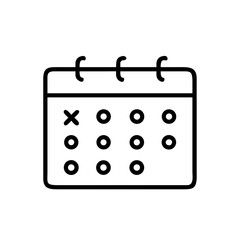 Business Calendar Event Schedule Icon For Web And Graphic Design
