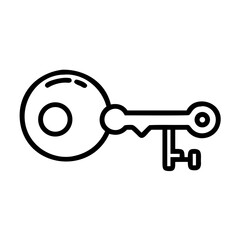 Business Key Access Solution Icon For Web And Graphic Design