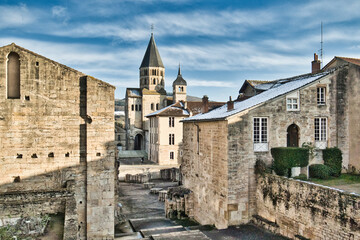 Obraz premium Abbey in Cluny, Burgundy, France