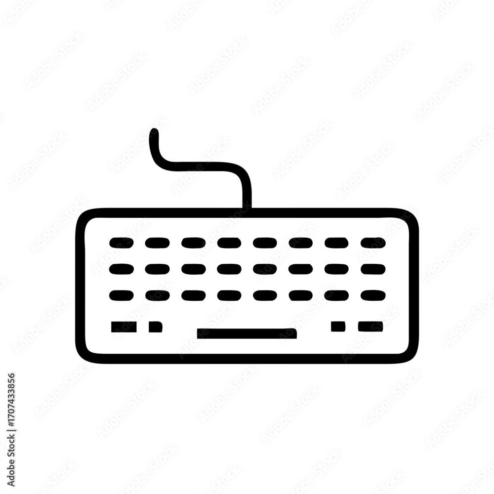 Poster computer keyboard typing device