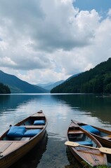 Obraz premium boats on the lake