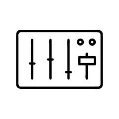 Mixer Soundboard Adjustment Knobs Icon For Web And Graphic Design