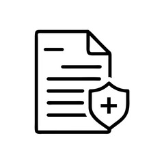 Patient Consultation Insurance Paperwork File Icon For Web And Graphic Design