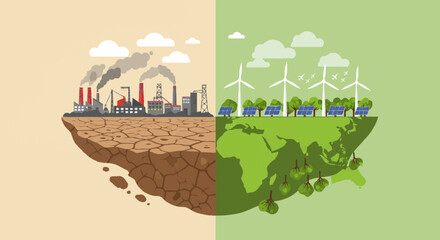 A dedicated team of volunteers collaborates on environmental protection, promoting green energy, sustainability, and reforestation for a cleaner planet