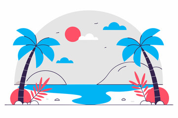 tropical beach background