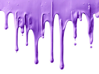 Purple paint drips on black background